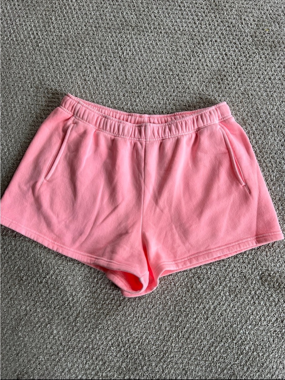 Offline by Aerie Women's Pink Elastic-Waist Athletic Shorts